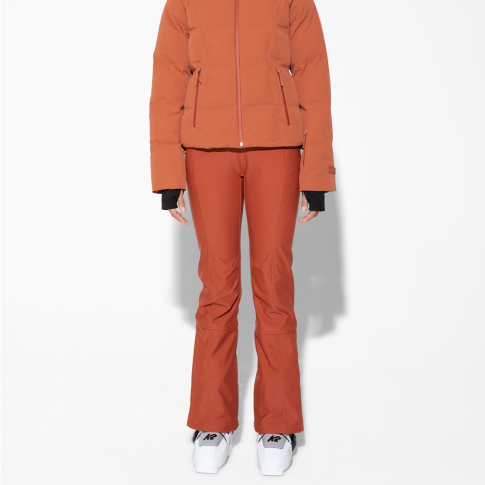 Halfdays Emma Soft Shell Ski Pant Rust XS Short